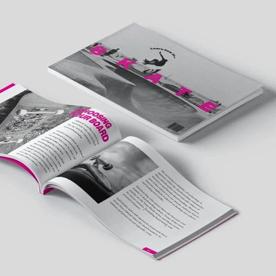 Perfect Bound Booklet - A Size Short Edge